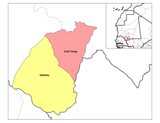 Departments of Guidimaka Guidimaka departments.png