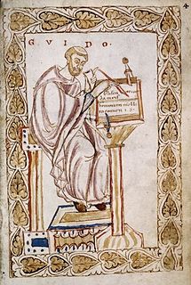 Guido of Arezzo 11th century Italian monk, inventor of musical notaticulo