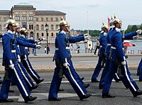 Membros da Guarda de Honra Real de Estocolmo