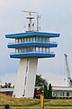 * Nomination Bremen: port tower --A.Savin 16:59, 26 July 2016 (UTC) * Promotion  Comment IMO tilted CW. No joke. Please have a look to the windows at the top. --XRay 17:05, 26 July 2016 (UTC) -- Assuming the two stories are congruent the tilt is 0,2° – too little for me to see. -- Renardo la vulpo 18:27, 26 July 2016 (UTC) @XRay: My reference point are the windows of the tower at the very right, and they are straight. --A.Savin 19:59, 26 July 2016 (UTC)  Comment GIMP tells me there's a tilt of 0,2° on the left as well on the right window edges; since I correct my own pictures only starting from 0.33° I propose the picture for promotion. Sharpness is fine, background not bad, except for the weather. -- Renardo la vulpo 20:11, 27 July 2016 (UTC)