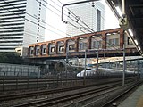 Vorbeifahrender Shinkansen
