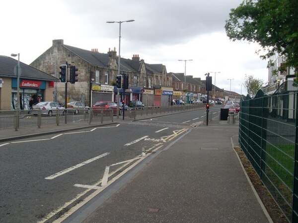 Main row of shops on Hamilton Road