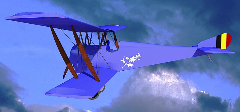 File:Hanriot HD-1 de Willy Coppens (modélisation SketUp - rendu Twilight Render - post. Gimp).jpg