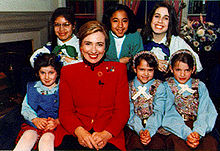 Hillary Clinton posing with Girl Scouts Hillary Clinton girl scout.jpg