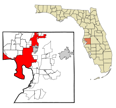 Hillsborough County Florida Incorporated and Unincorporated areas Tampa Highlighted.svg