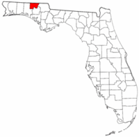 佛羅里達州霍爾姆斯縣地圖