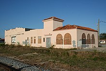 Abandoned Homestead Seaboard passenger station at the end of the Homestead Subdivision Homestead SAL station.jpg