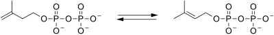 IPP isomerase reactie.svg