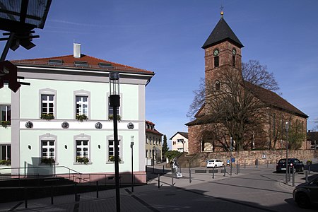 Iffezheim St Birgitta 05 SW+Rathaus gje