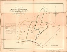 1858 map of Arnos Vale Estate, Saint Vincent, prepared as part of the auction particulars for sale under the Acts. Island of St. Vincent, particulars of valuable freehold property - called the Arnos Vale Estate, containing 454 acres 3 roods, or thereabouts - situate in the Parish of St. George, in the Island LOC 2015587806-3.jpg