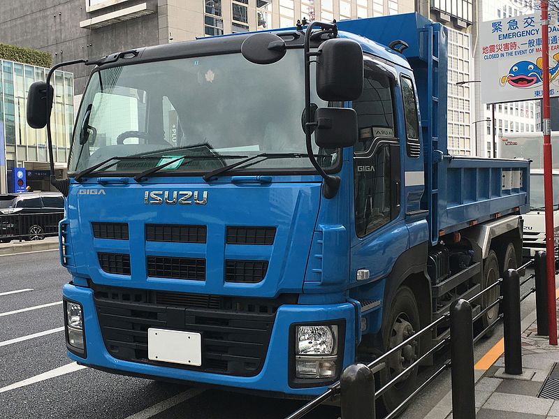 File:Isuzu giga Dump Truck, Blue.jpg