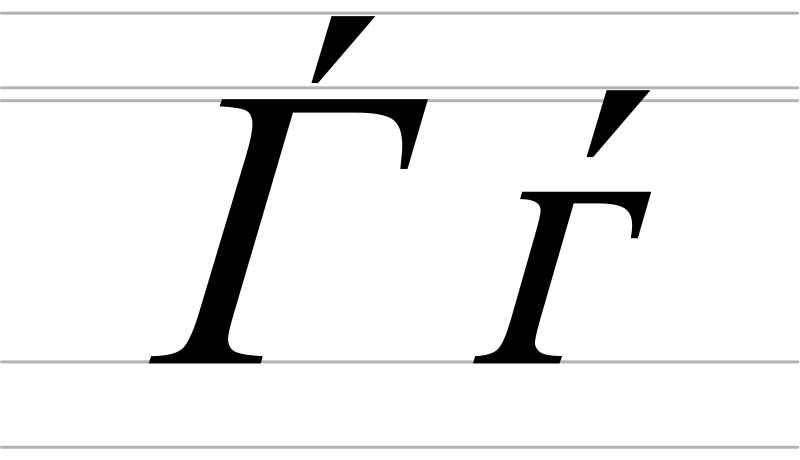 File:Italic Cyrillic letter Gje - uppercase and lowercase.svg