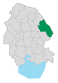 Location of Izeh County in Khuzestan province