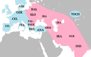 Mapa. Zachodnia Eurazja. Różnokolorowe obszary z podpisami