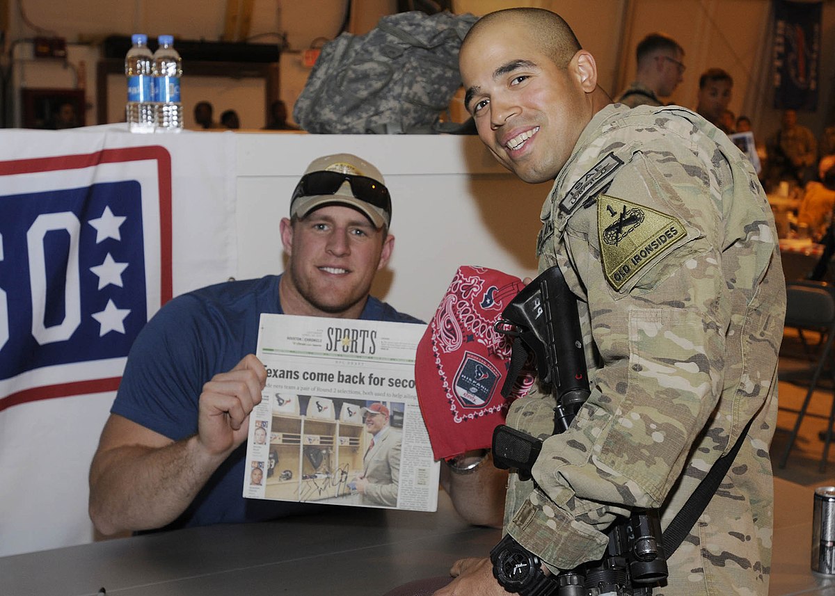 J.J. Watt pays tribute to military members