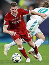 Milner playing for Liverpool in the 2018 UEFA Champions League final James Milner.jpg