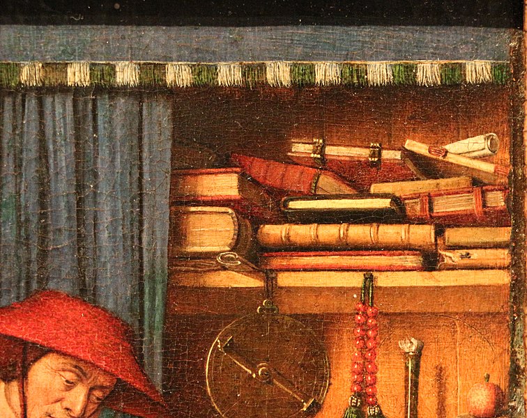 File:Jan van eyck, san girolamo nello studio, 1435 ca. 02 libri.jpg