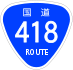 National Route 418 shield