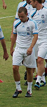 Spearing during pre-season training Jay Spearing 2011 Singapore.jpg