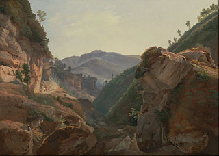 Mountain Landscape with Road to Naples