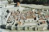 מראה העיר על פי דגם ירושלים בסוף ימי בית שני המוצב במוזיאון ישראל