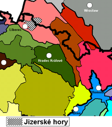 Das Isergebirge innerhalb der geomorphologischen Einteilung Tschechiens und Polens