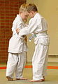 Image 53Two children training in judo techniques (from Judo)