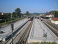 Deutsch: Blick auf die Anlagen des Bahnhofs Karlsruhe-Durlach