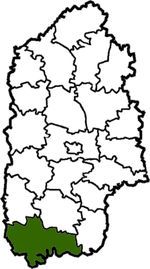 Камянец-Падольскі раён на мапе