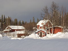 Der Ortskern im Winter 2005