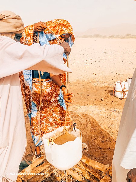 File:L’eau une denrée primordiale mais rare au Tchad (préfecture de Biltine).jpg