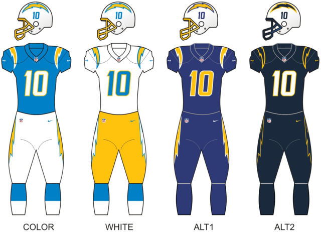 la chargers jersey east