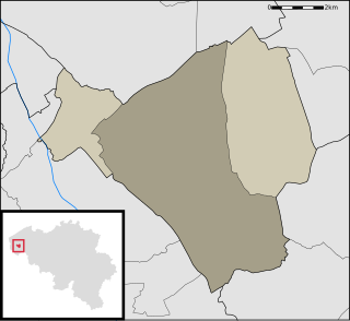 Langemark Deelgemeente in West Flanders, Belgium