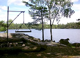 Grillplatsen vid Långsjön sommaren 2007