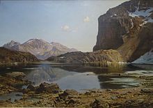 Laurent Guetal, Lac de l'Eychauda, France, 1886, Museum of Grenoble. Laurent Guetal Le lac de l'Eychauda.jpg