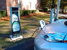Electric vehicle charging station Leaf charging.jpg