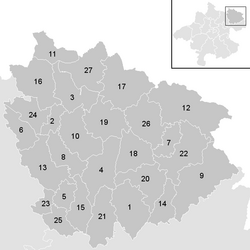Lage der Gemeinde Bezirk Freistadt im Bezirk Freistadt (anklickbare Karte)