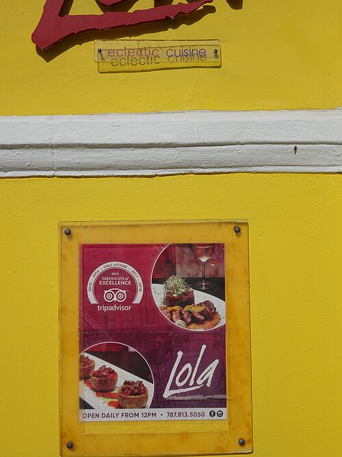 Restaurant signs at the Ponce Plaza Hotel & Casino