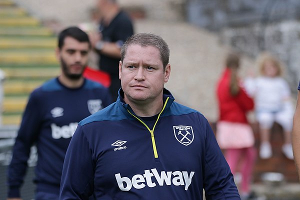 West Ham former manager, Matt Beard, 2018