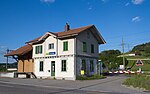 Linden wood station building