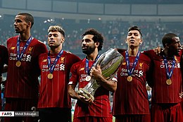 I Reds dopo la vittoria nella Supercoppa UEFA 2019