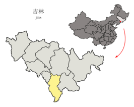 Kaart van Tonghua