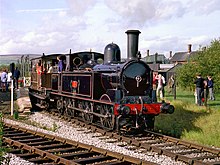 The sole survivor at Dinting in 1982 London and North Western Railway Webb Coal Tank class locomotive number 1054.jpg