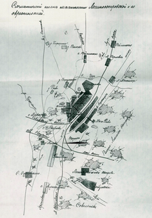 План Лосиноостровска в 1913 году