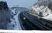 The M40 in the Chilterns