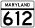 Maryland Rute 612 penanda