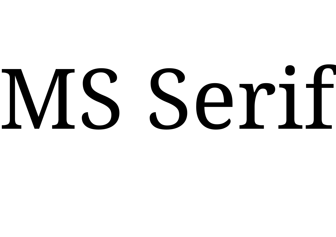 Ms sans serif