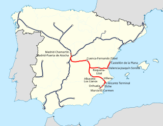 <span class="mw-page-title-main">Madrid–Levante high-speed rail network</span>