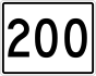 Маркер State Route 200