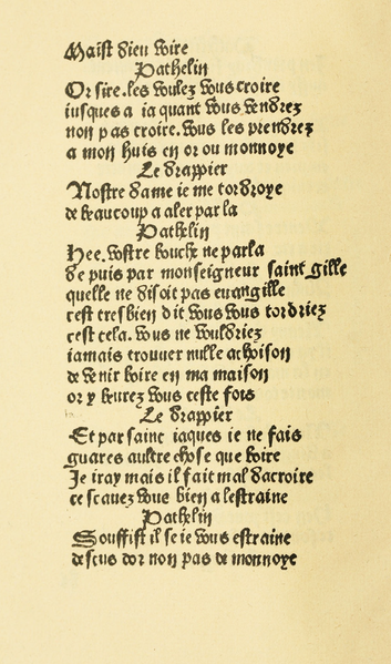 File:Maistre Pierre Pathelin, reproduction en facsimilé de 1485, Le Roy, 1907, page 026.png